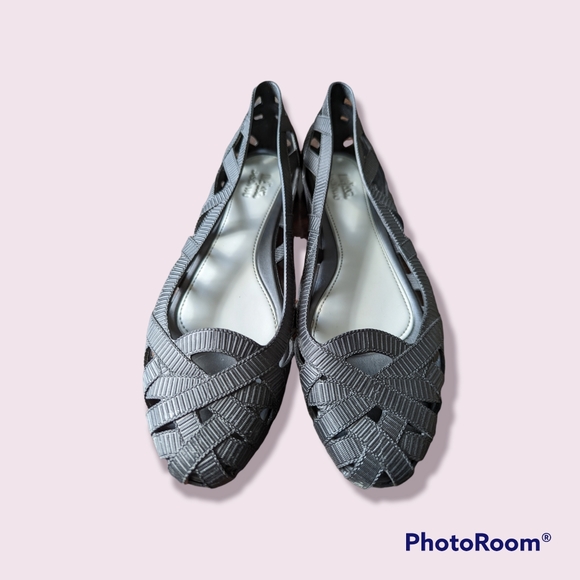 Melissa + Jason Wu Black Jelly flats sz 9 - Picture 5 of 6